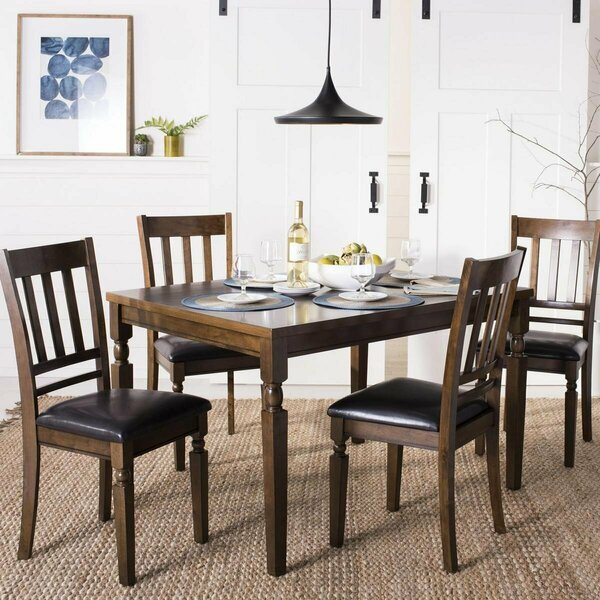 Safavieh Kodiak Dining Set, Light Oak - 5 Piece DNS9204A